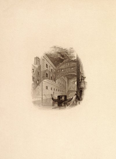 The Bridge of Sighs, Venice, c.1832 by Edward Francis Finden